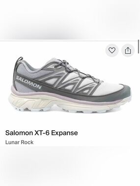 Salomon Women's XT-6 Expanse Lunar Rock - RARE AND SOLD OUT COLORWAY